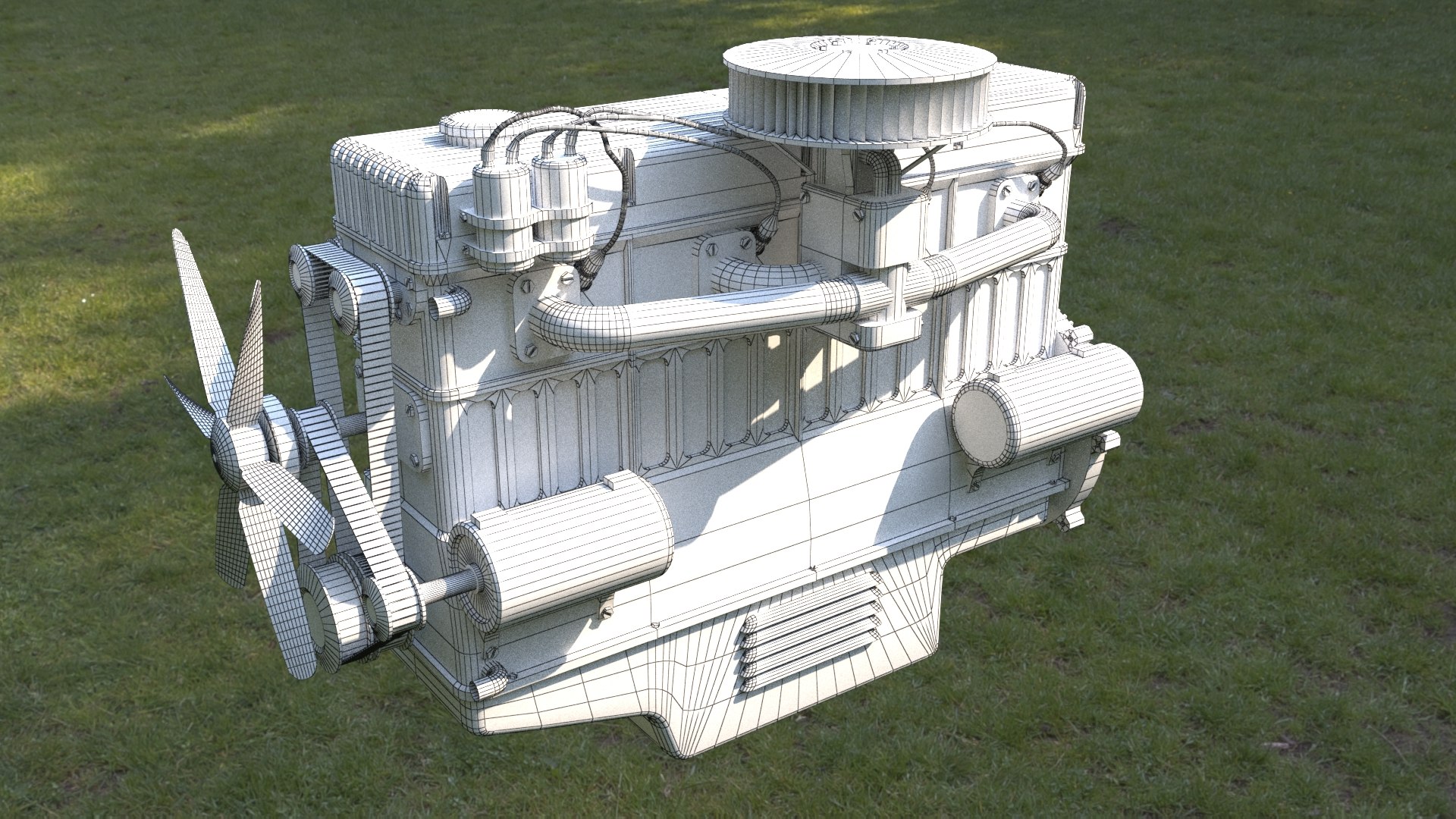 Cylinder Engine 3D Model - TurboSquid 1528059