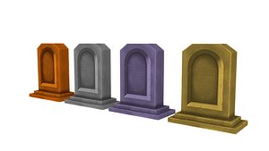 obj asset tombstone handpainted warcraft