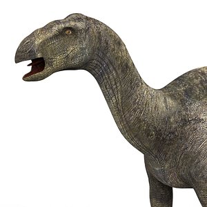 3D iguanodon dinosaur pbr model
