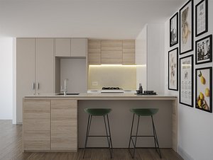 3D model kitchen furniture