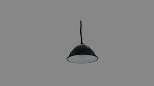 Vintage Industrial Hanging Pendant Lamp - Low Poly PBR