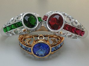 rings 3d model