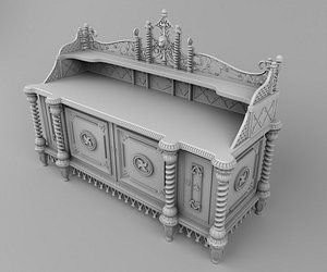 3D chest carved