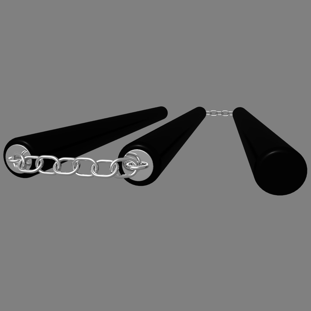 3d Threesection Staff Model