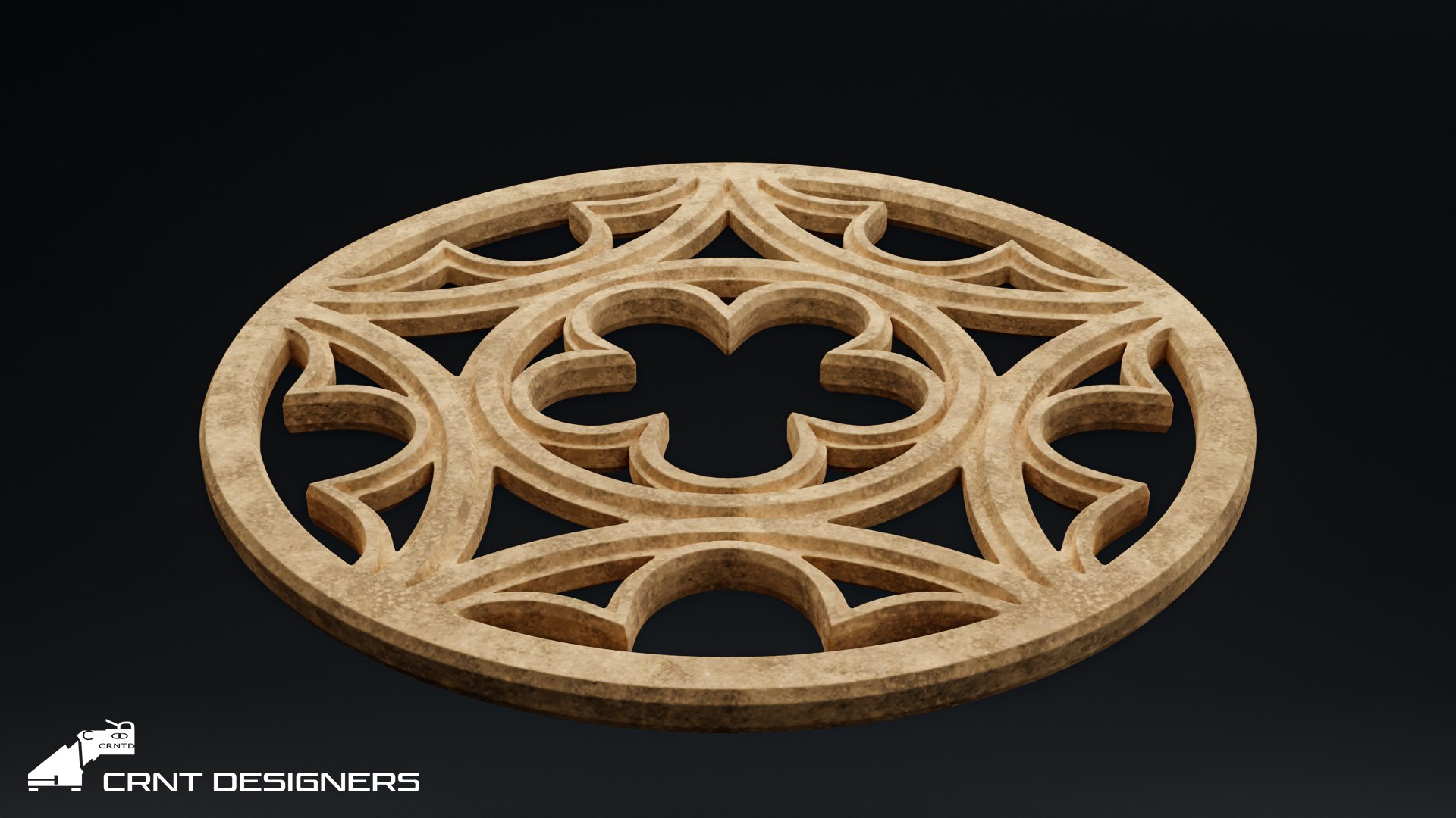Round Gothic Window Model - TurboSquid 2286212