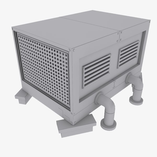 rooftop cooling 3d model