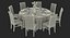 3D served restaurant table 8 model