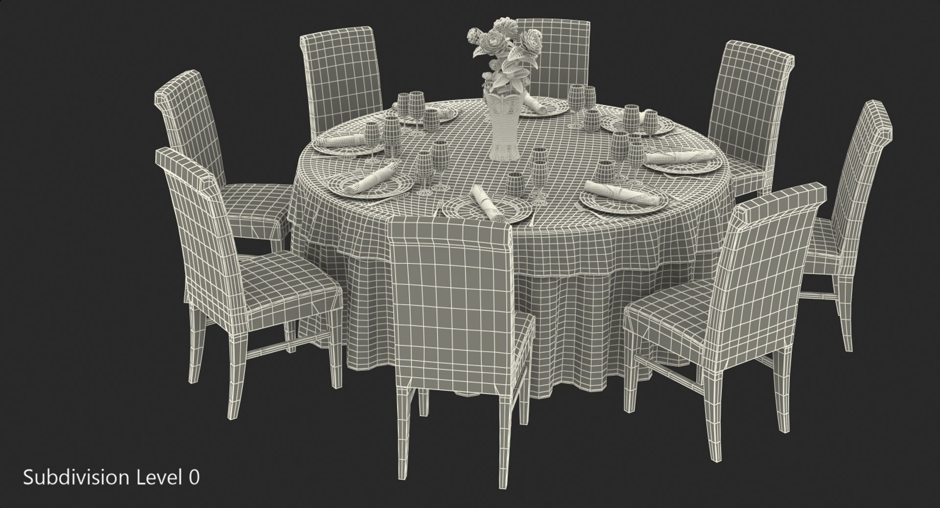 3D served restaurant table 8 model https://p.turbosquid.com/ts-thumb/1J/gVKaHb/il7ioZm5/roundrestauranttableservedwith8chairsc4dmodel019/jpg/1551297098/1920x1080/fit_q87/31f7b2ea9eff44da8a79517be88b2a5a3822f9ed/roundrestauranttableservedwith8chairsc4dmodel019.jpg