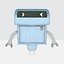 Robot lindo y peculiar