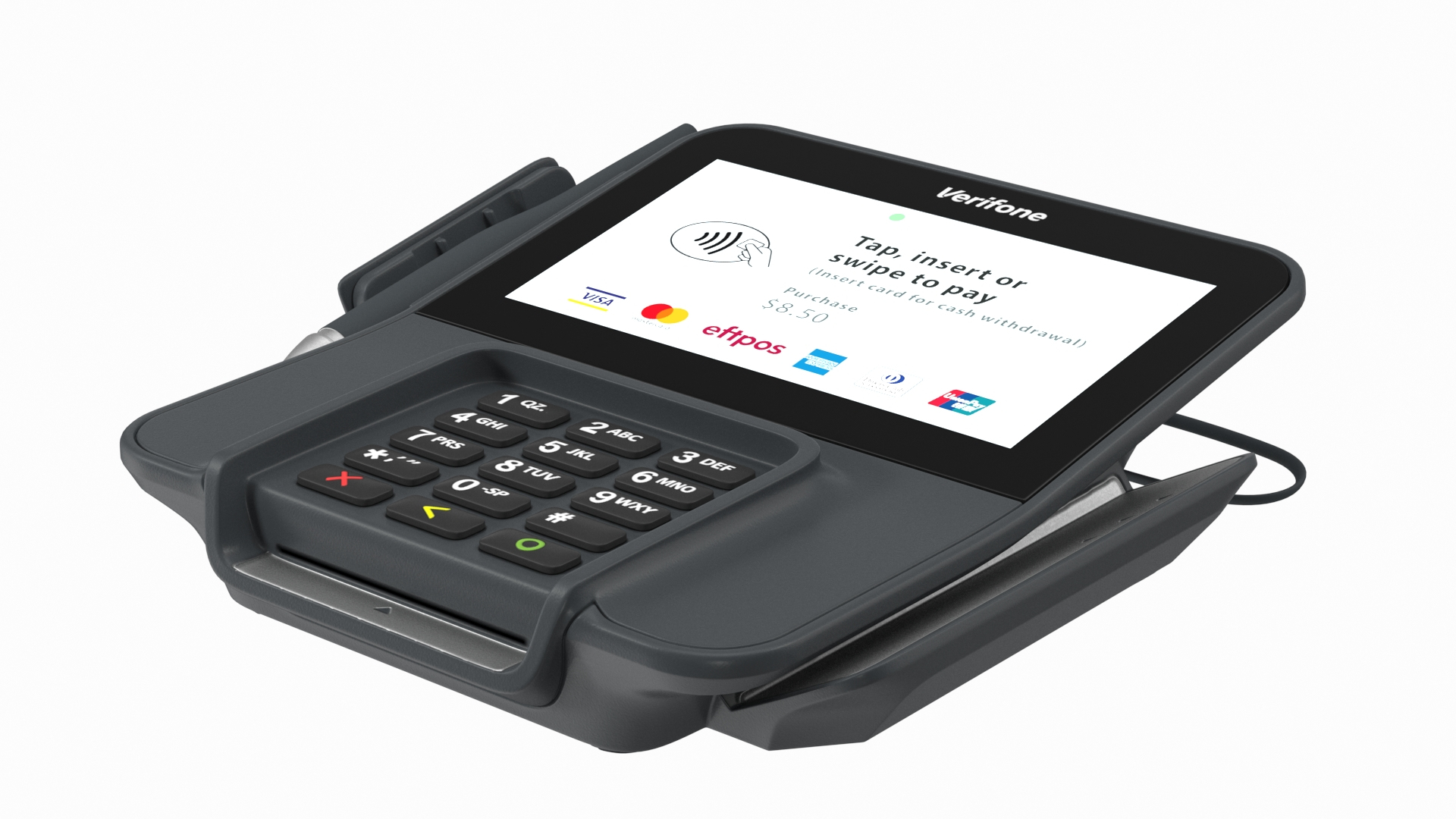 Verifone M400 Card Terminal 3D Model TurboSquid 2054922