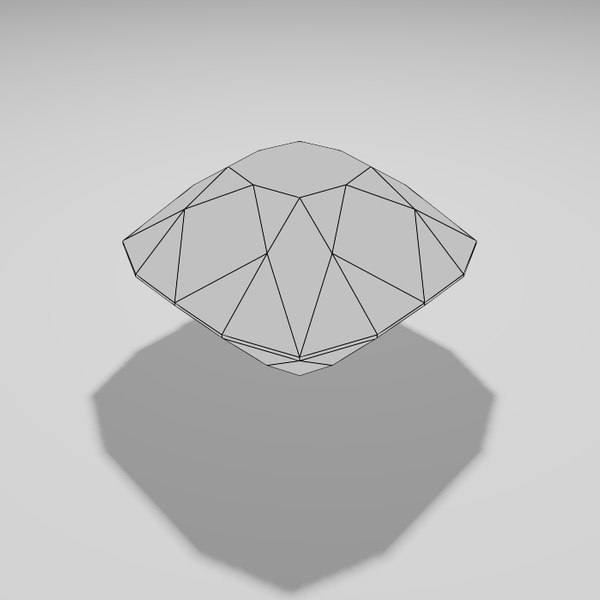 3d old cut diamond model