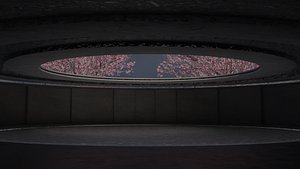 vr gallery 3d model plus4 trees