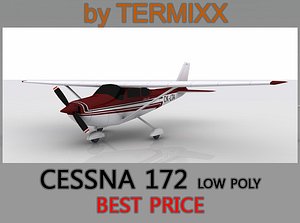 cessna 172 3d model