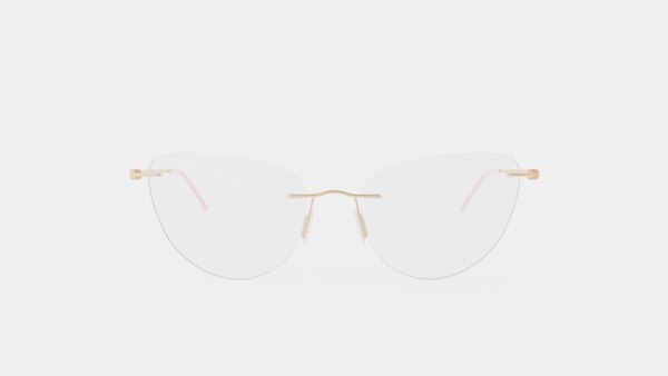 Modo - 4611 Light Gold Glasses 3D model