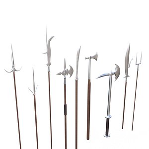 3D model polearms