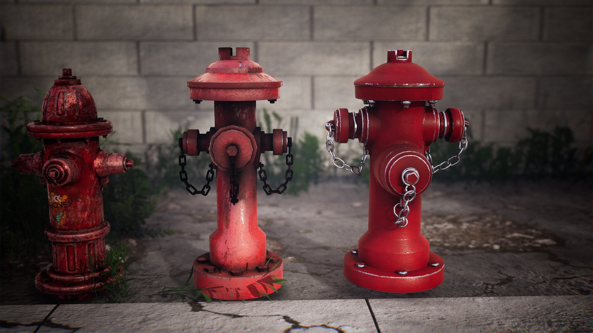 Fire Hydrants 20 Variations 3D - TurboSquid 1983812