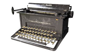 old typewriter 3D model