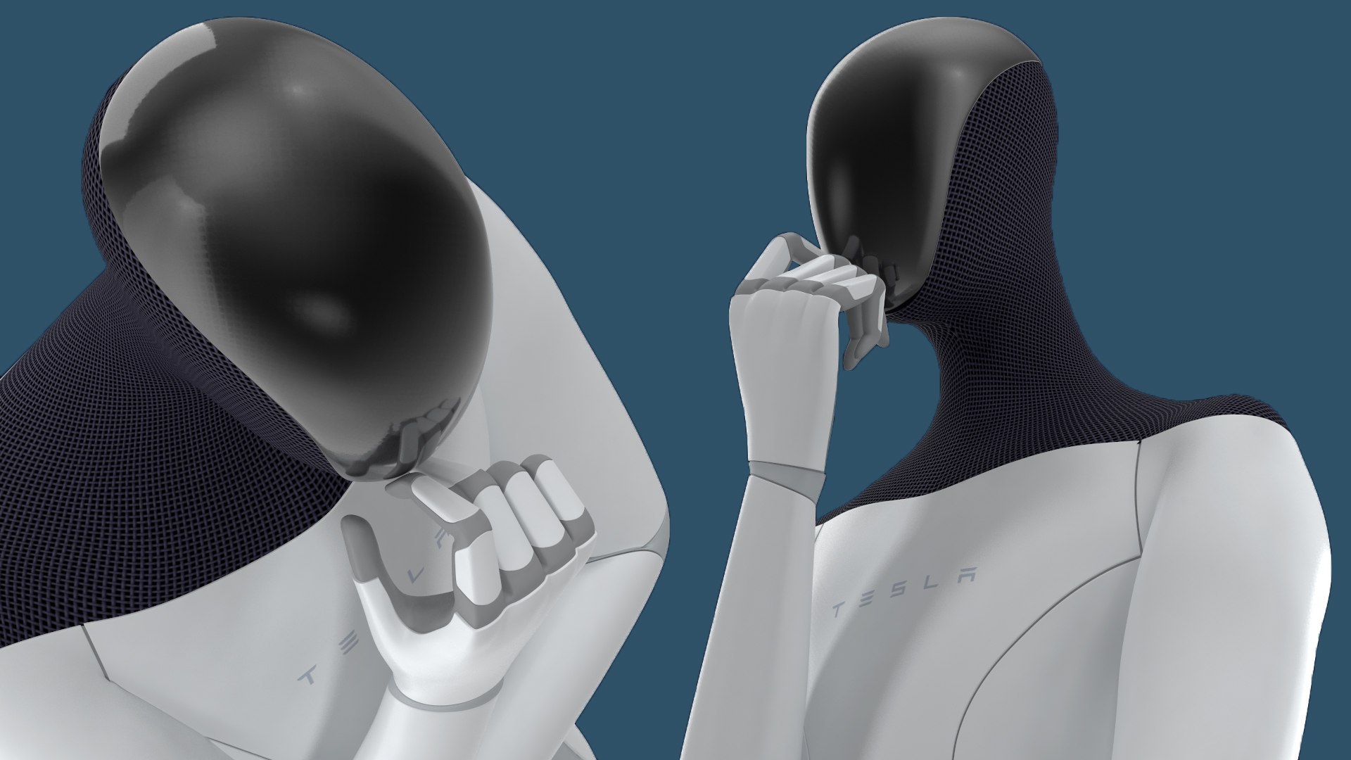 3D Model Tesla Bot In Trump Cap Rigged For Cinema 4D - TurboSquid 2341246