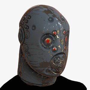 3D 3D Gas mask respirator scifi futuristic model