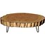 Coffee table made solid wood slab split in Loft style Wood Round 3D model