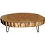 Coffee table made solid wood slab split in Loft style Wood Round 3D model