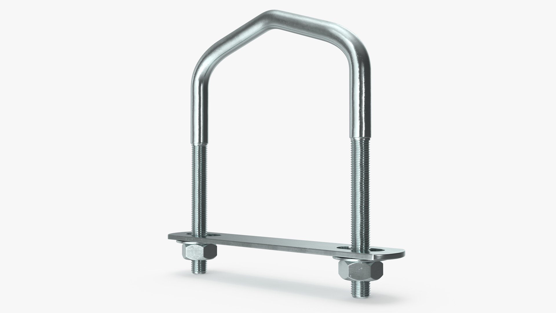 U Bolt Bracket Triangular Steel 3D model preview