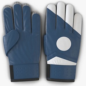 3d goalie gloves blue