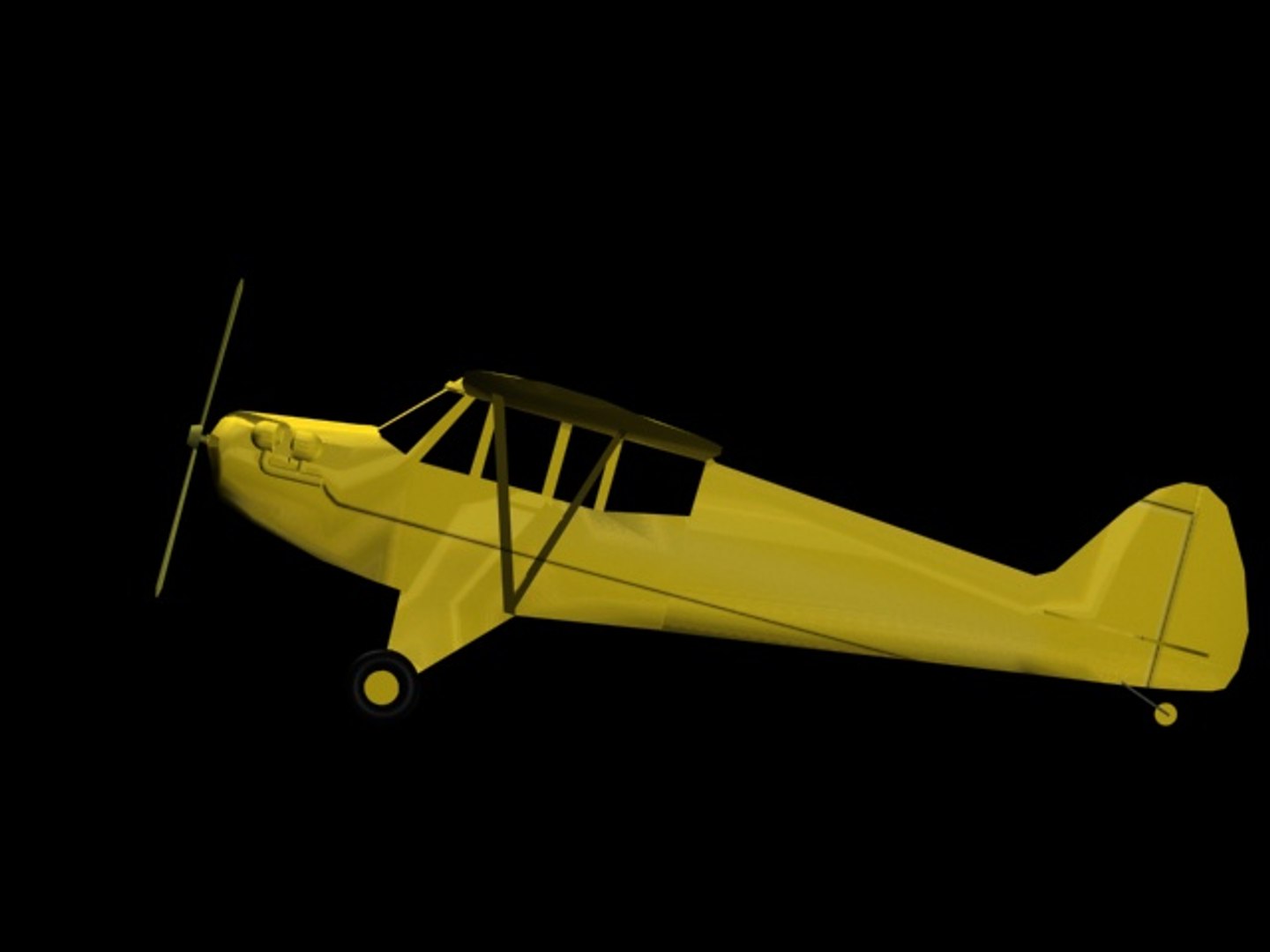 Piper J-3 3d Max