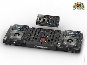 pioneer cdj 2000 nexus 3d obj