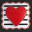 Layered Valentines Square Heart Cookie