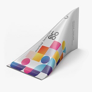 3D Triangle Aseptic Package Mockup Colorized model