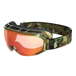 realistic snow goggles 3d model