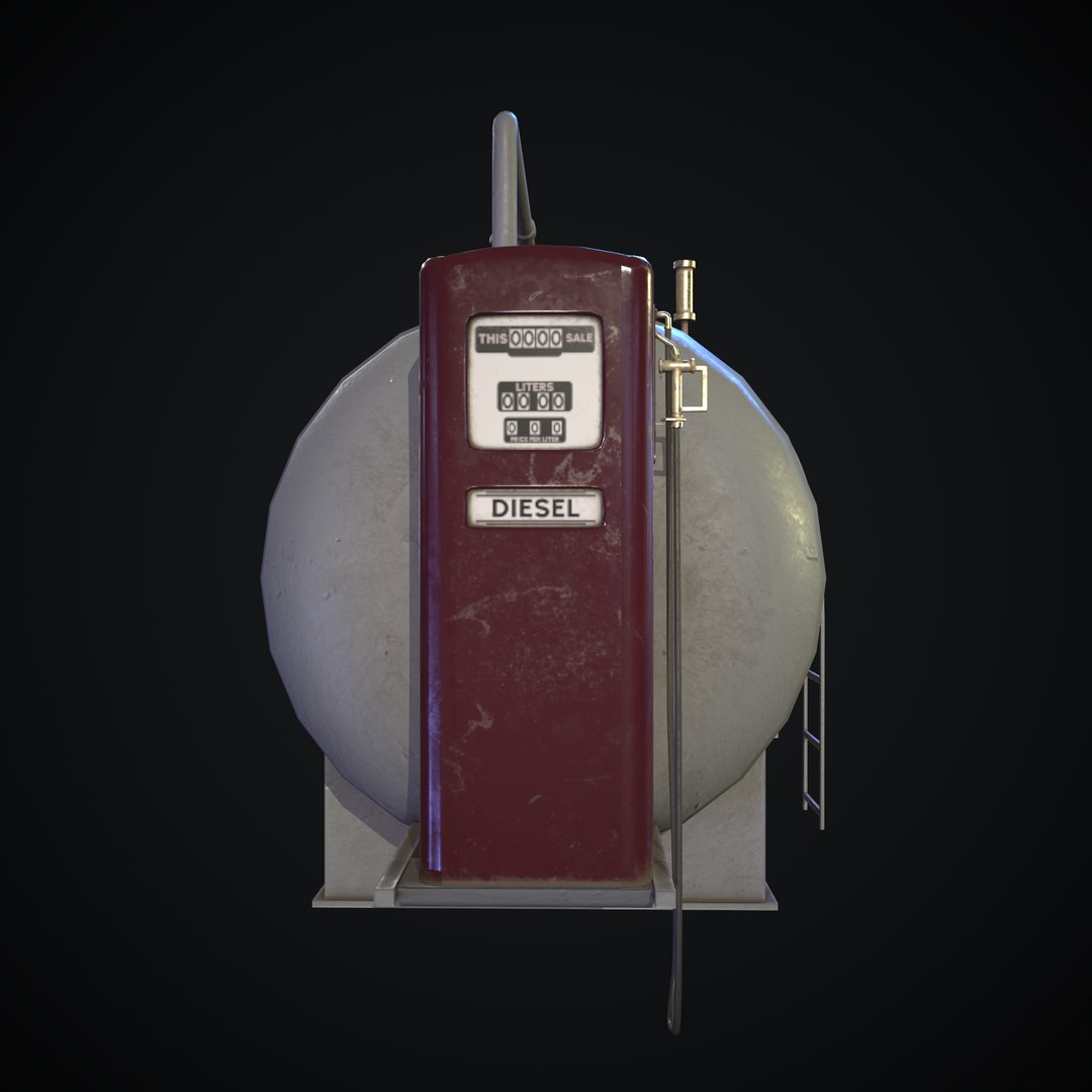 3D Model Retro Fuel Tank - TurboSquid 1849788