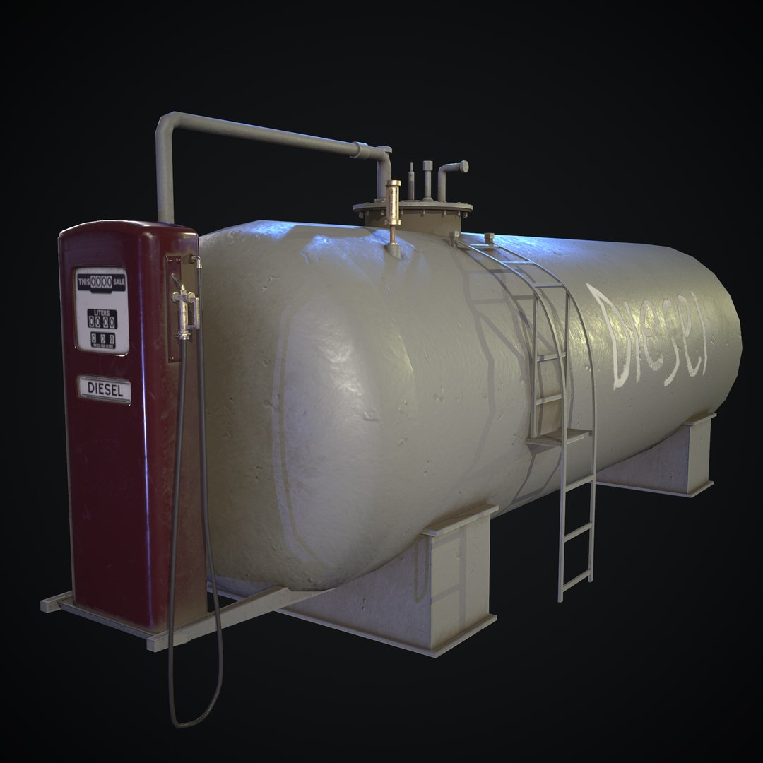 3D Model Retro Fuel Tank - TurboSquid 1849788