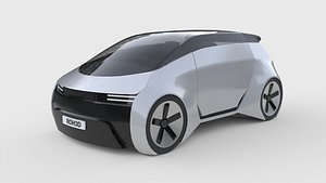 Autonomous Compact MPV EV 3D model