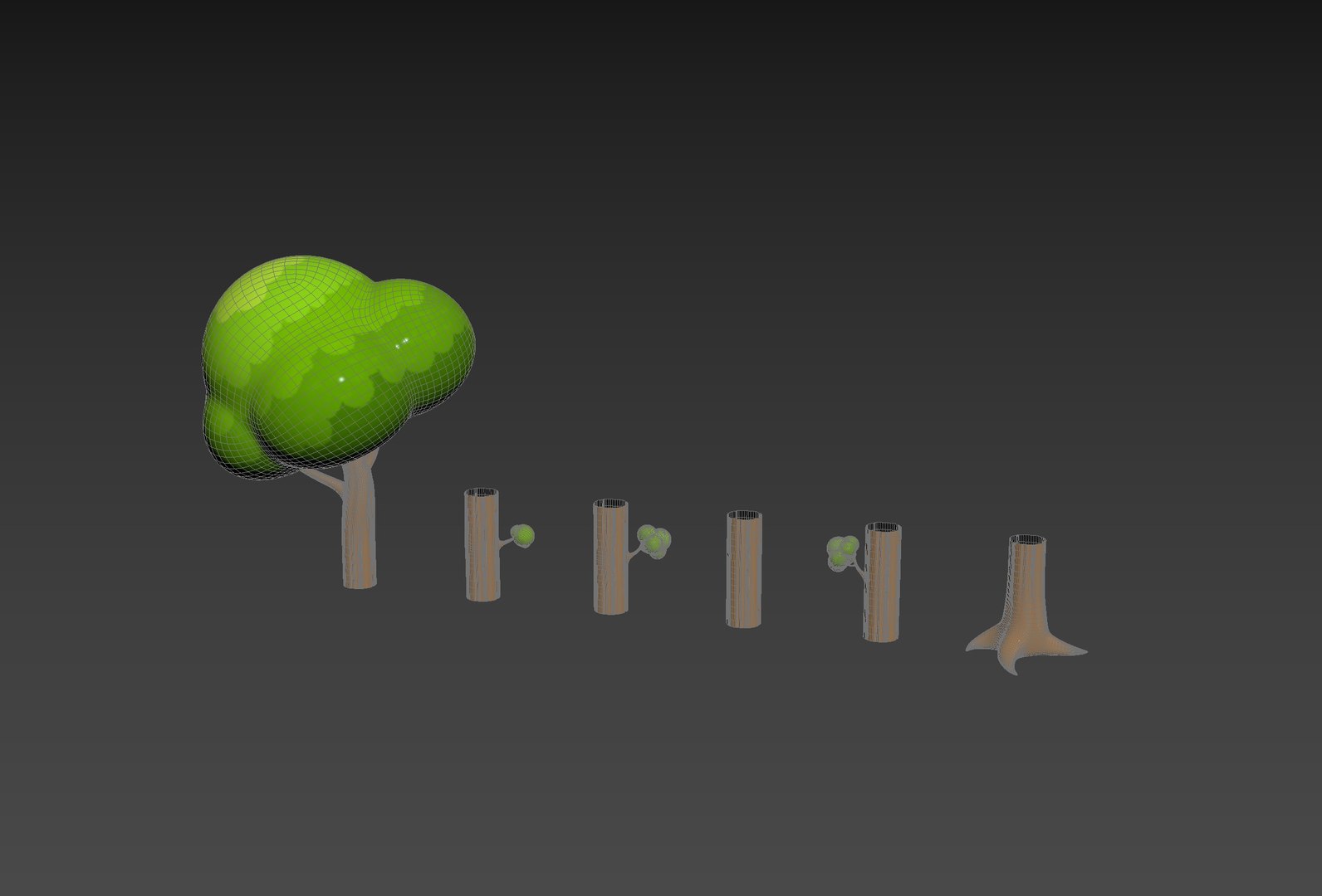 3D Prop302 Modular Tree Model - TurboSquid 2246178