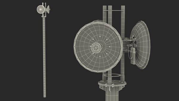 3D модель Направленная спутниковая антенна 5 ГГц на опоре - TurboSquid ...