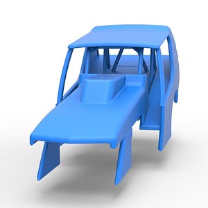 3D Shell of Vintage Northeast Dirt Modified stock car Scale 1 to 25