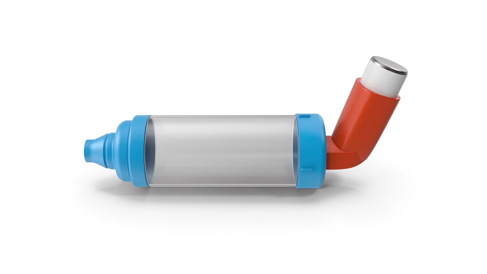 Asthma Inhaler And Chamber Model - TurboSquid 2024392