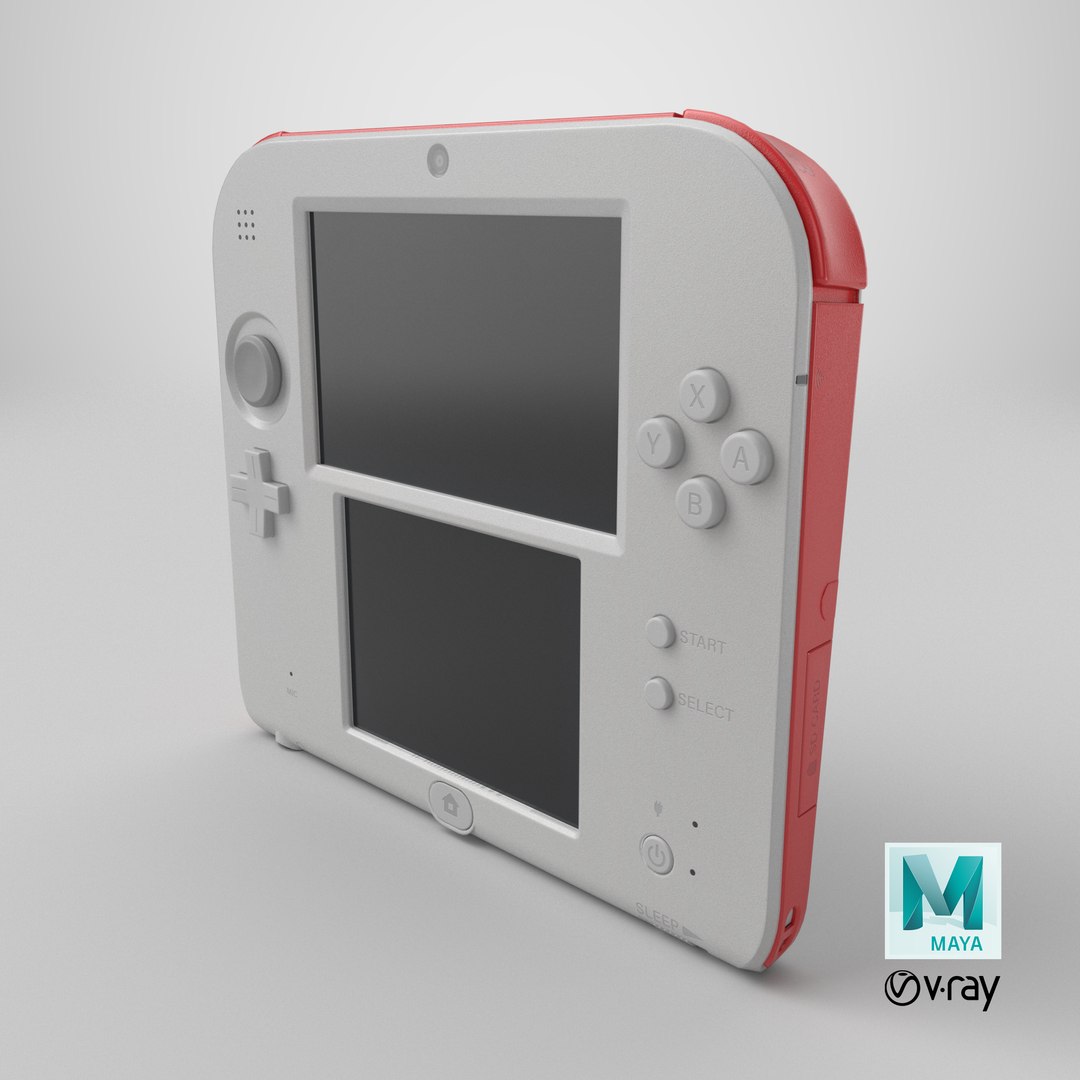 3D Nintendo 2DS Handheld Console model https://p.turbosquid.com/ts-thumb/1K/XjgYUv/RW/stemcell_maya_vray_render/png/1728488484/1920x1080/fit_q87/9e10fee25cb6e8423a311ddc454f5317018ef654/stemcell_maya_vray_render.jpg