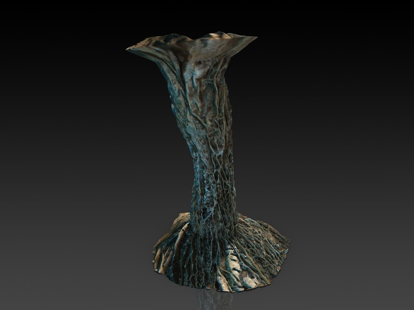 3D Tangled Roots Column Model - TurboSquid 1374095