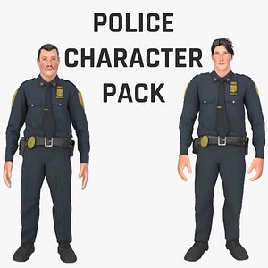 Police Character Pack 3D