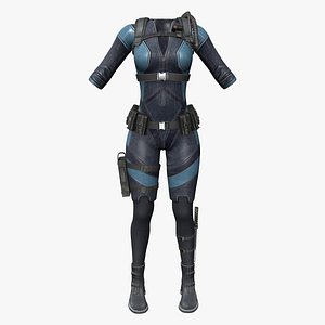 3D Cyberpunk Space Combat Suit model