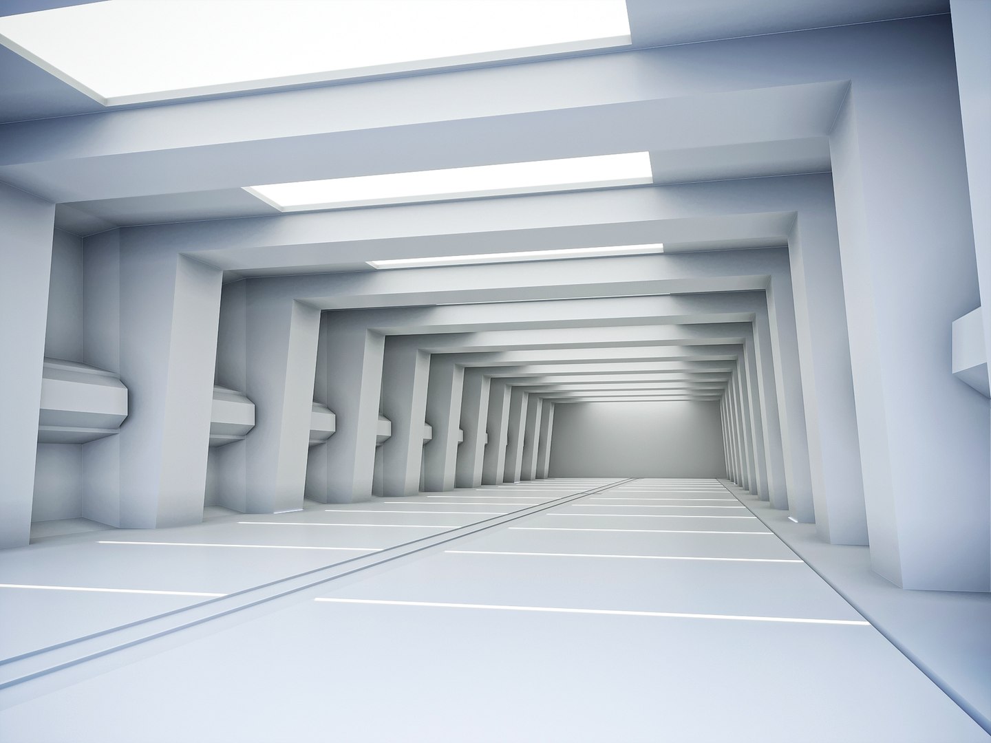 Low Poly Sci Fi Corridor 13 3D Model - TurboSquid 2154993