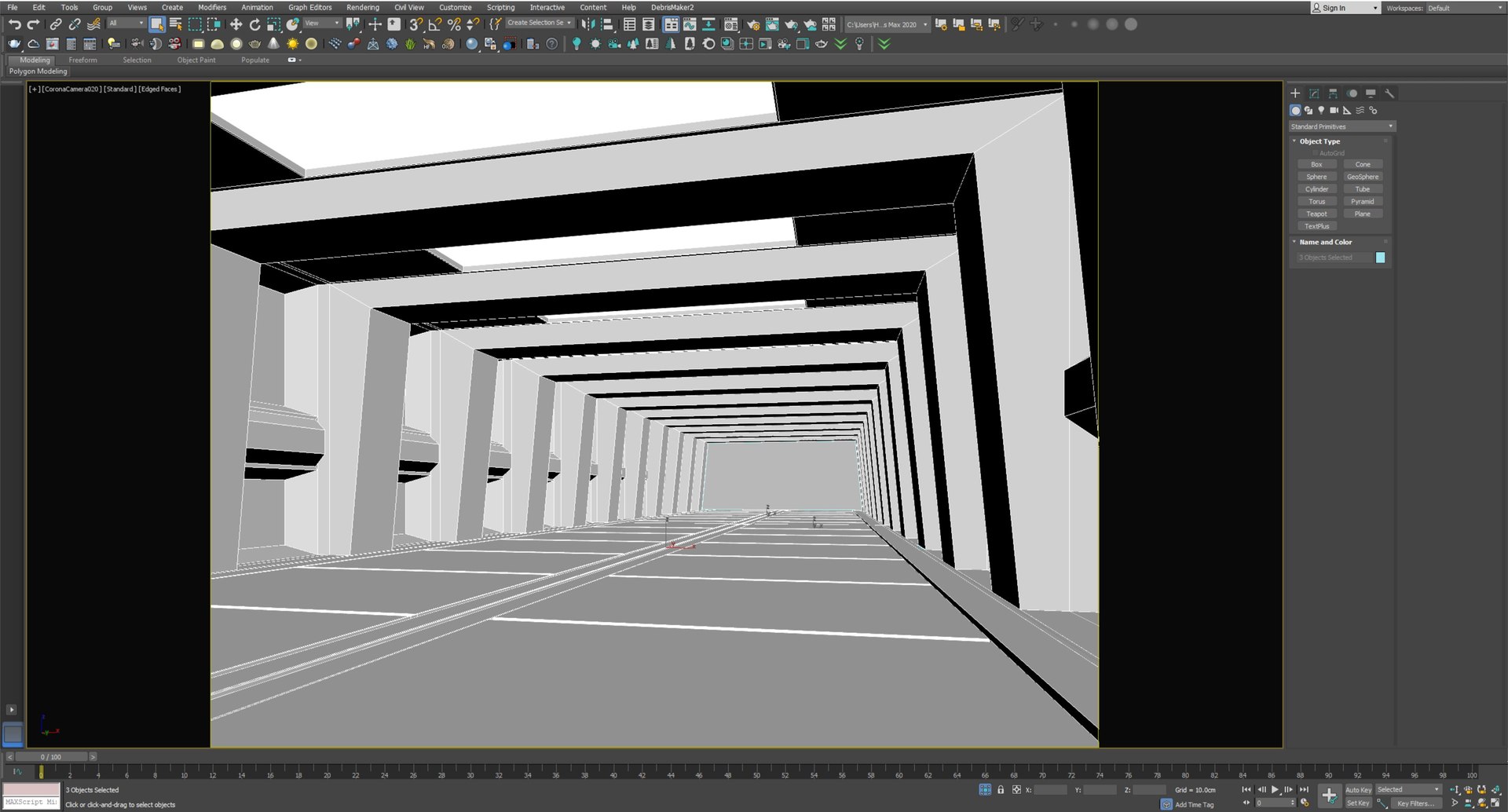 Low Poly Sci Fi Corridor 13 3D Model - TurboSquid 2154993