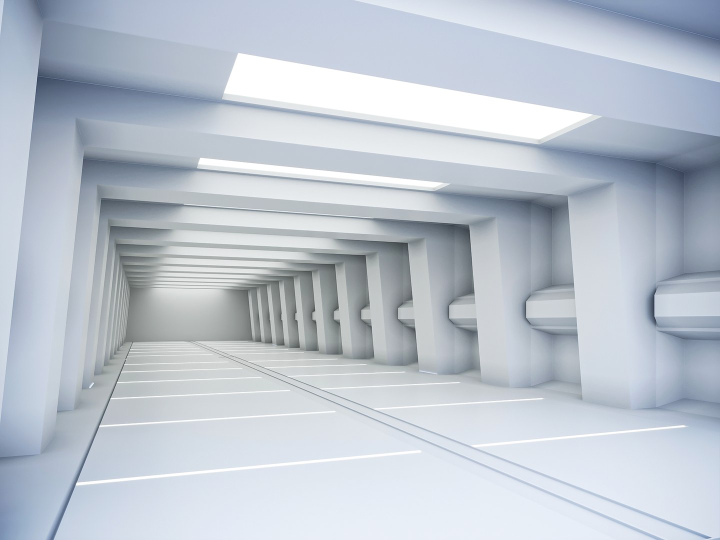 Low Poly Sci Fi Corridor 13 3D Model - TurboSquid 2154993