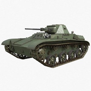 tank t 60 soviet 3D model