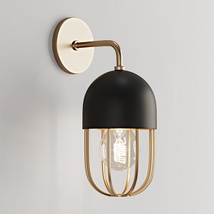 capsule sconce cage 3D model