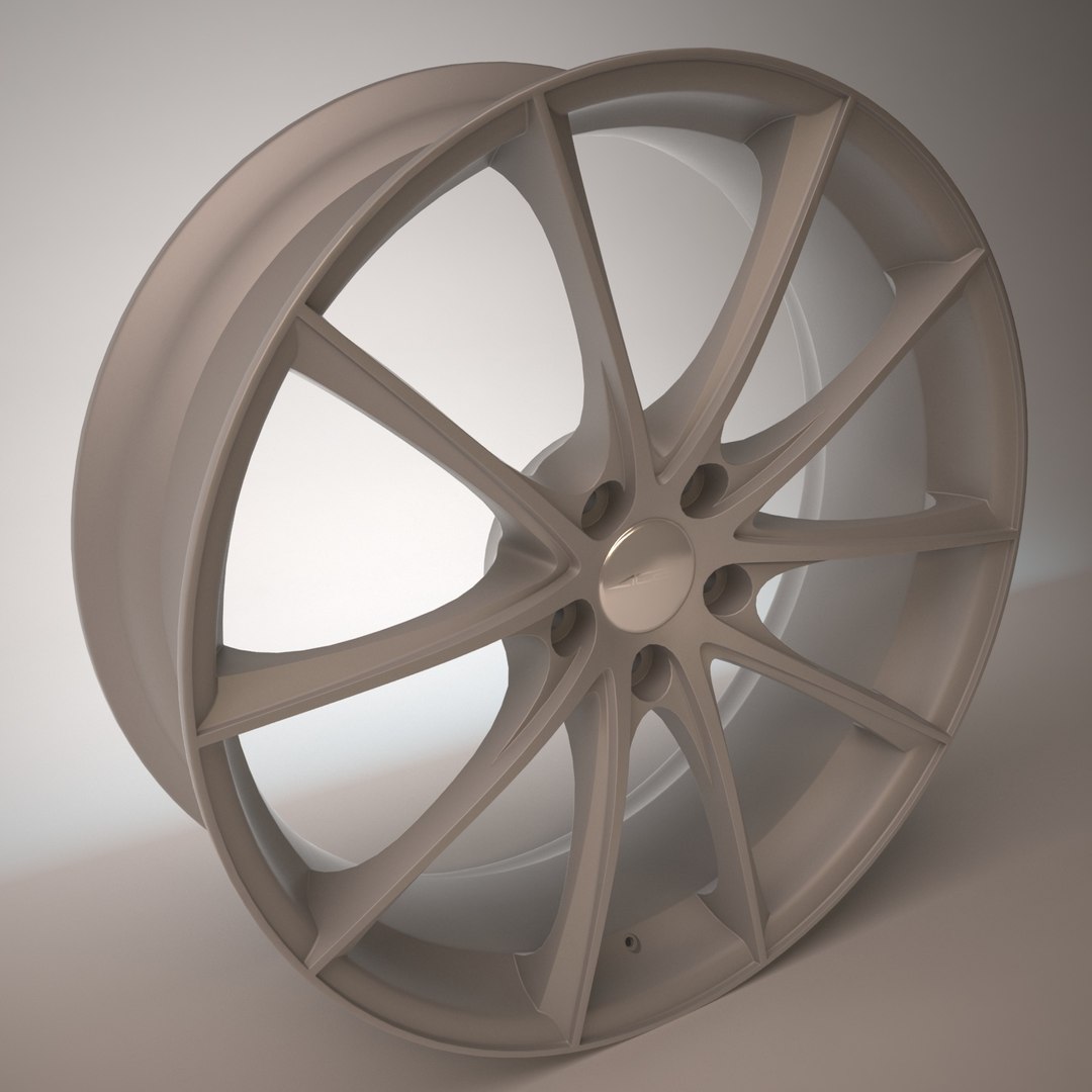 car wheel ace convex 3d model