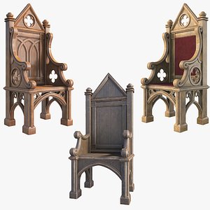 King&rsquo;s Throne Chair &ndash; High-Quality 3D Model 3D model